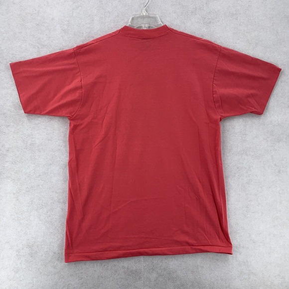 VINTAGE Single Stitch TShirt Texas SARPMA San Antonio History Pink Red XL - Picture 2 of 7